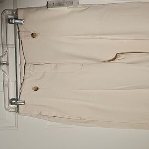 Sam‎ Elderman Cream Wide-Leg Pants. Pockets Front Zipper. NEW WITH TAGS. SZ 6